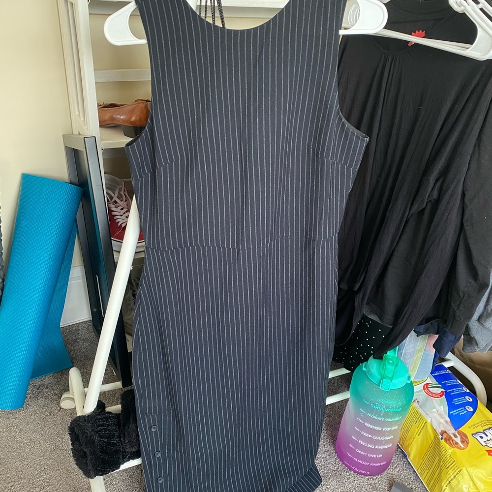 Banana Republic Pinstripe A-Line Dress